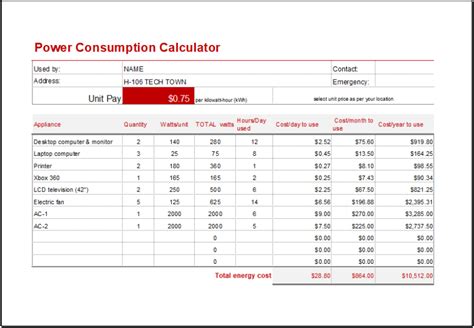 cnc machine power consumption calculator